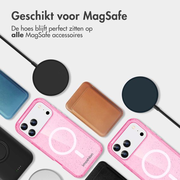 imoshion Sparkle Backcover met MagSafe Apple iPhone 17 Pro Max - Roze