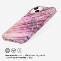 Selencia Aurora Fashion Backcover iPhone 13 - Duurzaam hoesje - 100% gerecycled - Ocean Shell Purple