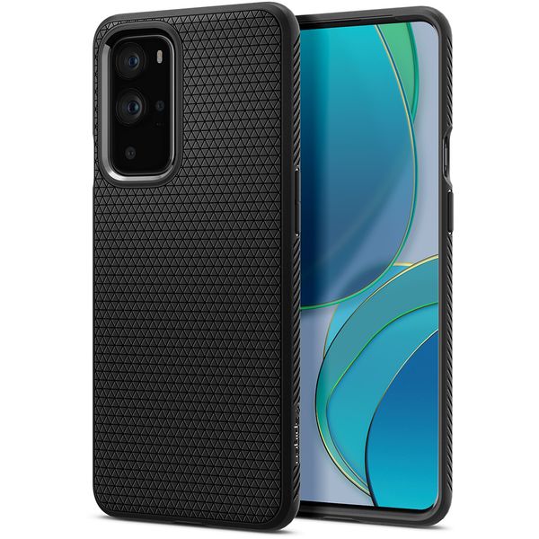 Spigen Liquid Air Backcover OnePlus 9 Pro - Zwart