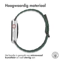 imoshion Magnetisch lederen bandje Apple Watch Series 1 t/m 9 / SE (38/40/41 mm) | Series 10 / 11 (42 mm) - Groen