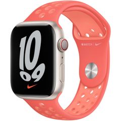 Apple Nike Sport Band voor Apple Watch Series 1 t/m 10 / SE / Ultra (2) (44/45/46/49 mm) - Ember/Crimson Bliss