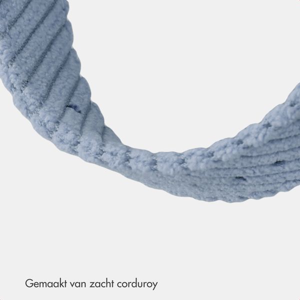 imoshion Corduroy bandje Apple Watch | 38/40/41/42 mm - Lichtblauw