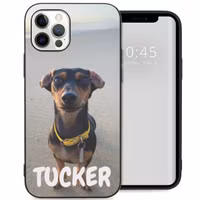 Ontwerp je eigen Apple iPhone 12 (Pro) gel hoesje - Zwart