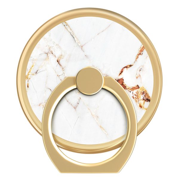 iDeal of Sweden Magnetic Ring Mount - Telefoonring - Carrera Gold Marble