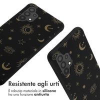 imoshion Siliconen design hoesje met koord Samsung Galaxy A32 (4G) - Sky Black