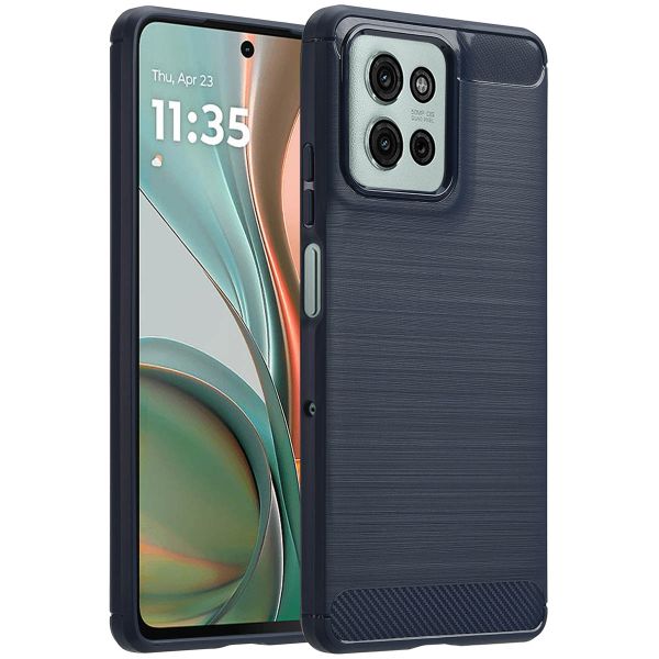 imoshion Brushed Backcover Motorola Moto G75 5G - Donkerblauw