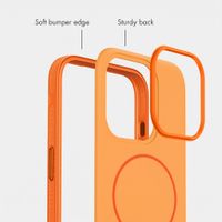 imoshion Colour Back Cover with Thin MagSafe Ring Apple iPhone 15 Pro - Orange