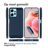 imoshion Brushed Backcover Xiaomi Redmi Note 12 (4G) - Donkerblauw