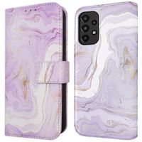 imoshion Design Bookcase Samsung Galaxy A33 - Purple Marble