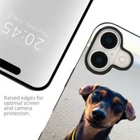 Ontwerp je eigen Apple iPhone 16 Plus gel hoesje - Zwart