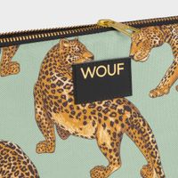 Wouf Daily Laptop Hoes 15-16 inch - Laptopsleeve - Emerald Leopard