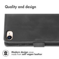 imoshion Bookcase with Strap Apple iPhone SE (2022 / 2020) / 8 / 7 - Black