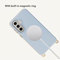 Selencia Rivièra MagSafe Backcover with detachable hooks Samsung Galaxy A57 (5G) - Powder Blue