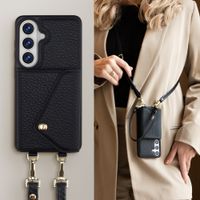 Selencia Sera Phone Case with Cord and Envelope Card Holder Samsung Galaxy S26 - Black