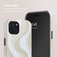Selencia Vivid Back Cover with MagSafe Apple iPhone 15 - Desert Waves Beige