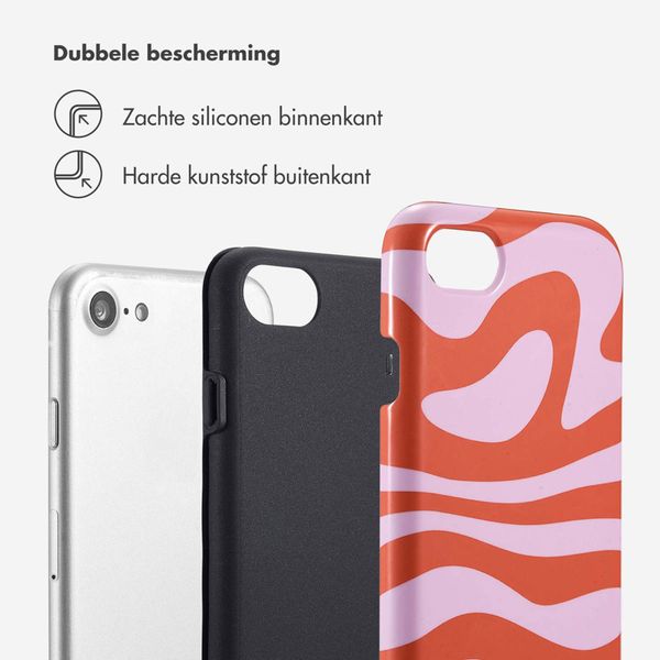 Selencia Vivid Backcover Apple iPhone SE (2022 / 2020) / 8 / 7 / 6(s) - Dream Swirl Pink