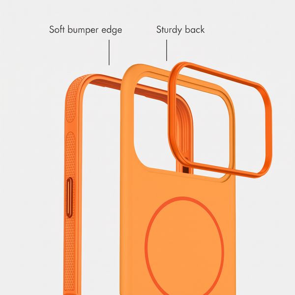 imoshion Colour Back Cover with Thin MagSafe Ring Apple iPhone 17 Pro - Orange