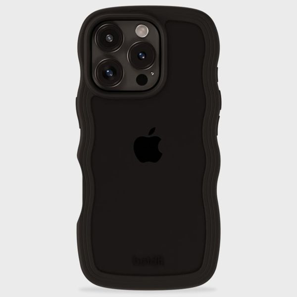 Holdit Wavy Case Apple iPhone 16 Pro Max - Black / Transparent
