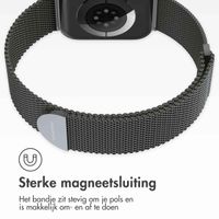 imoshion Milanees magnetisch bandje Apple Watch Series 1 - 9 / SE (38/40/41 mm) | Series 10 / 11 (42 mm) - Maat S - Space Grey