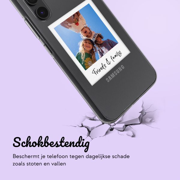 Gepersonaliseerd hoesje met polaroid Samsung Galaxy A54 (5G) - Transparant