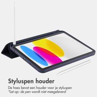 Accezz Smart Silicone Bookcase Apple iPad 11 (2025) 11 inch A16 / iPad 10 (2022) 10.9 inch - Donkerblauw