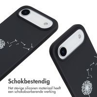 imoshion Siliconen design hoesje met koord Apple iPhone Air - Dandelion Black