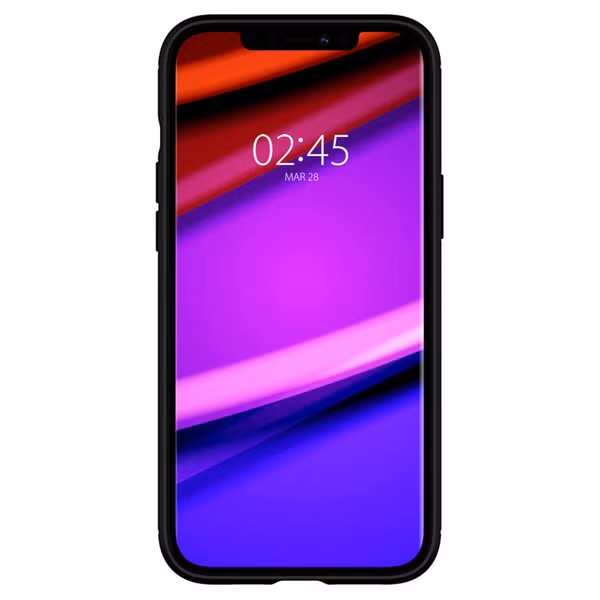 Spigen Rugged Armor Backcover Apple iPhone 12 (Pro) - Zwart