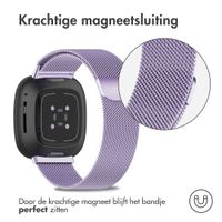 imoshion Milanees magnetisch bandje Fitbit Versa 3 - Maat S - Paars