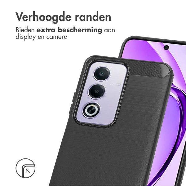 imoshion Brushed Backcover Oppo A80 5G - Zwart