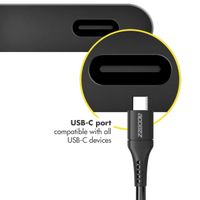 Accezz USB-C naar USB-C kabel Samsung Galaxy A71 - 2 meter - Zwart