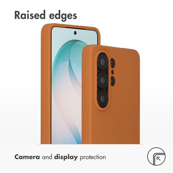 Accezz Liquid Silicone Back Cover with MagSafe Samsung Galaxy S26 Ultra - Orange