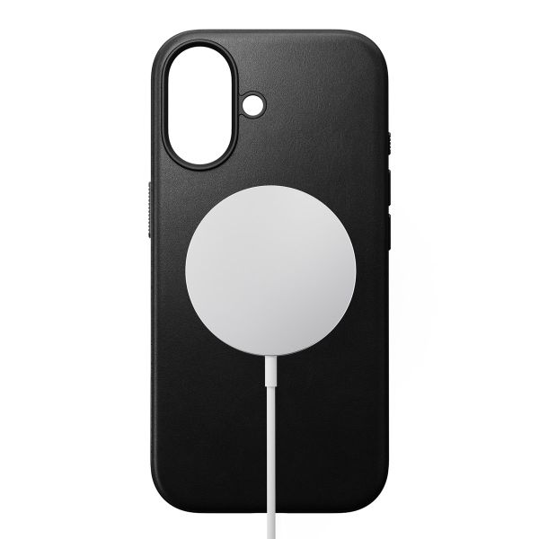 Nomad Modern Leather Case met MagSafe Apple iPhone 17 - Zwart
