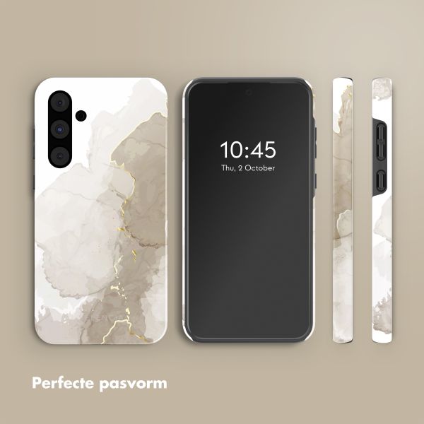 Selencia Vivid Tough Backcover Samsung Galaxy A55 - Marble Light Brown