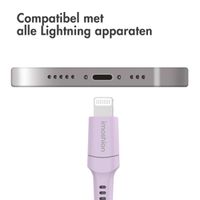 imoshion Lightning naar USB kabel - Non-MFi - Gevlochten textiel - 1 meter - Lila