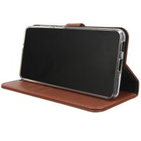 Valenta Leather Bookcase Samsung Galaxy S21 - Bruin