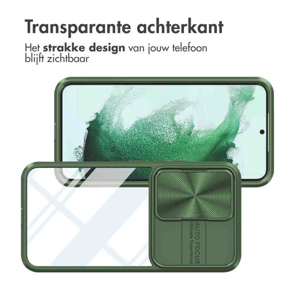 imoshion Camslider Backcover Samsung Galaxy S22 - Donkergroen