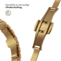 Selencia Slim Steel schakelbandje Apple Watch Series 1 t/m 9 / SE (38/40/41 mm) | Series 10 / 11 (42 mm) - Goud