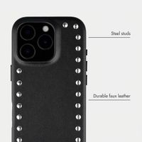 Selencia Studs Back Cover with MagSafe Apple iPhone 16 Pro - Velvet Black