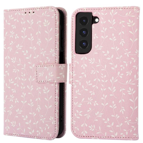 imoshion Design Bookcase Samsung Galaxy S22 - Pink Bazaar Flowers