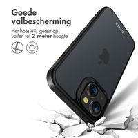 Accezz Rugged Frosted Backcover Apple iPhone 15 - Zwart