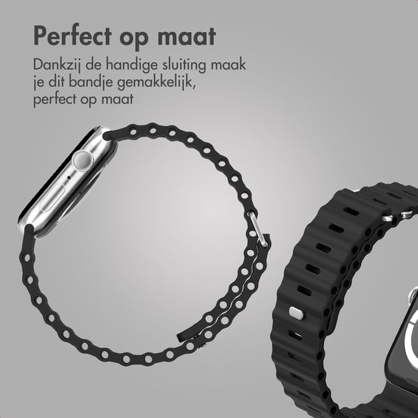 Accezz Ocean bandje Apple Watch | 38/40/41/42 mm - Zwart