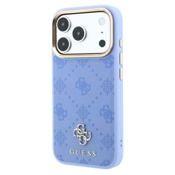 Guess 4G Metal Logo Backcover MagSafe Apple iPhone 18 Pro Max / 17 Pro Max - Light Blue