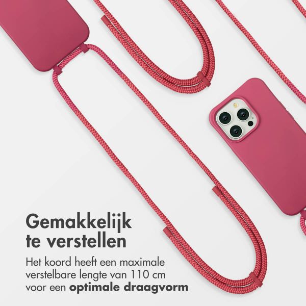 imoshion Color Backcover met afneembaar koord MagSafe Apple iPhone 14 Pro - Raspberry