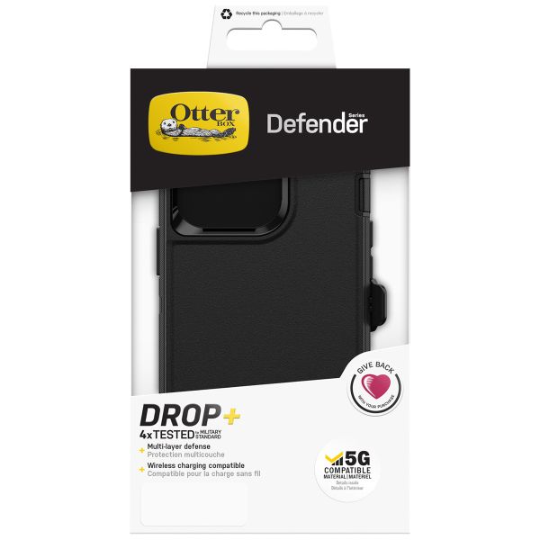 OtterBox Defender Rugged Backcover iPhone 13 Pro - Zwart