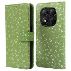 imoshion Design Bookcase Xiaomi Redmi Note 14 Pro Plus (5G) - Green Flowers
