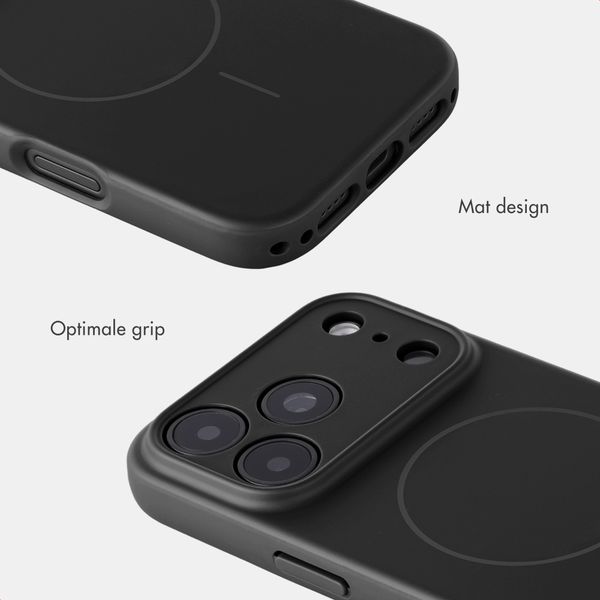 Accezz Grip Backcover met MagSafe Apple iPhone 18 Pro Max / 17 Pro Max - Zwart