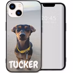 Ontwerp je eigen Apple iPhone 14 gel hoesje - Zwart