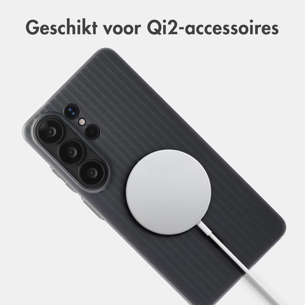Accezz Lite Backcover met MagSafe | Fluted | Samsung Galaxy S26 Ultra - Grijs