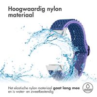 imoshion Elastisch nylon bandje Fitbit Charge 5 / Charge 6 - Donkerblauw