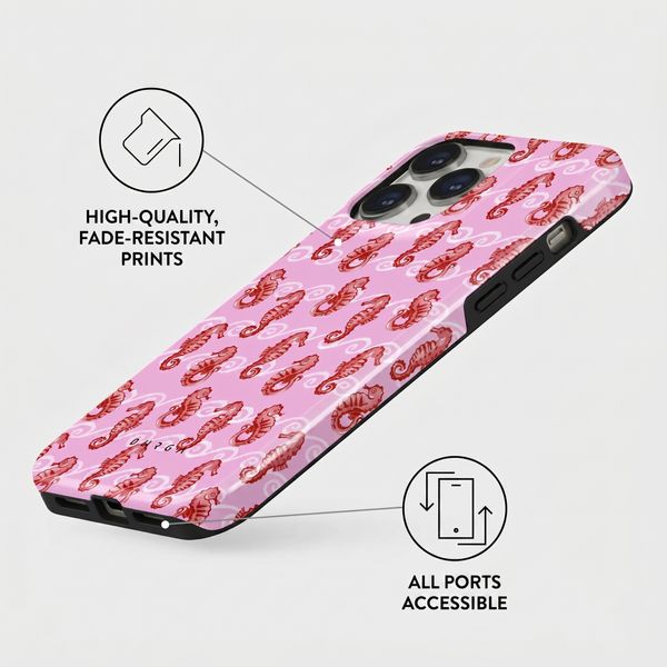 Burga Tough Back Cover with MagSafe Apple iPhone 15 Pro - Coral Reef